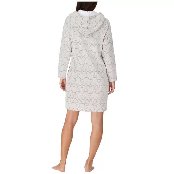 NEW Disney Hooded Fleece Lounger | Grey - Picture 2 of 7
